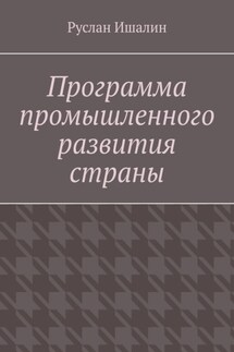 Программа промышленного развития страны - Руслан Ишалин