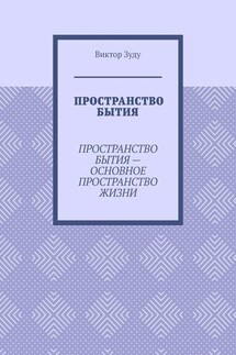 Пространство бытия. Пространство бытия – основное пространство жизни - Виктор Зуду