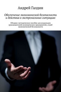 Обеспечение экономической безопасности и действия в экстремальных ситуациях. Обзорно-методическое пособие для владельцев (руководителей) коммерческих предприятий, служб экономической безопасности - Андрей Галдин