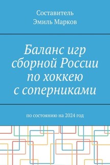 Баланс игр сборной России по хоккею с соперниками. По состоянию на 2024 год - Эмиль Марков