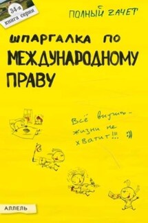 Шпаргалка по международному праву - Олеся Викторовна Аблёзгова, Е. Е. Лукин