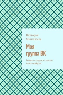 Моя группа ВК. Речёвки и подписи к постам. Книга четвёртая - Виктория Мингалеева
