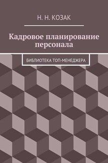 Кадровое планирование персонала. Библиотека топ-менеджера - Н. Козак