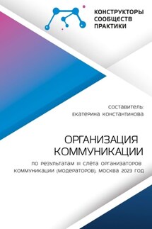 Организация коммуникации. По результатам III Слёта организаторов коммуникации (модераторов), Москва 2023 год - Екатерина Константинова