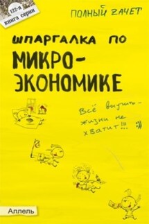 Шпаргалка по микроэкономике - Евгения Левкина