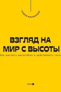 Взгляд на мир с высоты. Как мыслить масштабно и действовать точно - Андрей Миллиардов