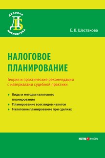Налоговое планирование. Теория и практические рекомендации с материалами судебной практики - Екатерина Шестакова