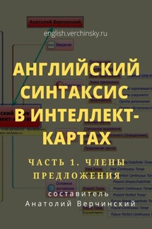 Английский синтаксис в интеллект-картах. Часть 1: члены предложения - Анатолий Верчинский