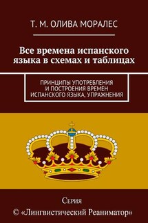 Все времена испанского языка в схемах и таблицах. Принципы употребления и построения времен испанского языка, упражнения - Татьяна Олива Моралес