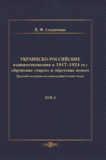 Украинско-российские взаимоотношения в 1917–1924 гг. Обрушение старого и обретение нового. Том 2 - Валерий Солдатенко