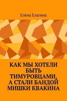 Как мы хотели быть тимуровцами, а стали бандой Мишки Квакина - Елена Елагина