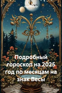 Подробный гороскоп на 2025 год по месяцам на знак Весы - Георгий Богат