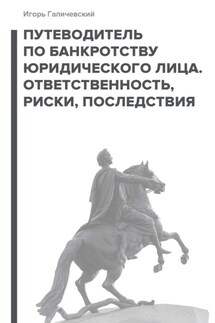 Путеводитель по банкротству юридического лица. Ответственность, риски, последствия - Игорь Галичевский