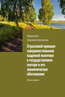 Отраслевой принцип совершенствования кадровой политики в государственном секторе и его экономическое обоснование. Монография - Мадинат Джамалудинова