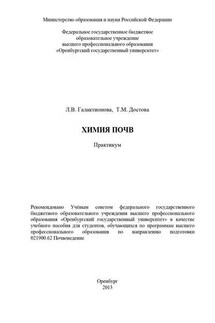 Химия почв - Людмила Вячеславовна Галактионова, Татьяна Михайловна Достова