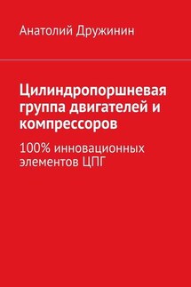 Цилиндропоршневая группа двигателей и компрессоров. 100% инновационных элементов ЦПГ - Анатолий Дружинин