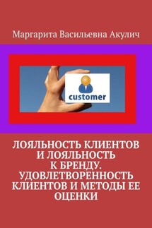 Лояльность клиентов и лояльность к бренду. Удовлетворенность клиентов и методы ее оценки - Маргарита Акулич