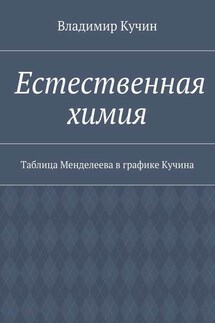 Естественная химия. Таблица Менделеева в графике Кучина - Владимир Кучин